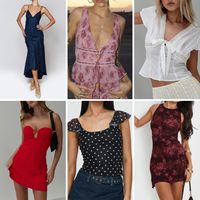 Vente en gros de robes pour femmes, lots mixtes de vêtements, assortiment en vrac, robes décontractées neuves, vêtements d'occasion, stock de vêtements pour femmes