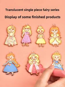 No-Bake DIY Résine Peinture Accessoire À La Main En Plastique Jouet Pendentif avec Coloriage Moule pour Enfants de Tous Sexe - Product Image 4