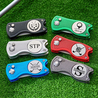 Marqueur de balle de golf personnalisé et outil de réparation de divots de golf en métal personnalisé