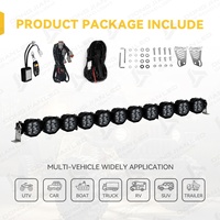 Barre lumineuse LED modulaire RGB de 48 pouces, connectable, combo spot, pour toit avant, conduite tout-terrain, voiture, camion, pick-up, UTV, SXS, 4x4, Ram, Gladiator