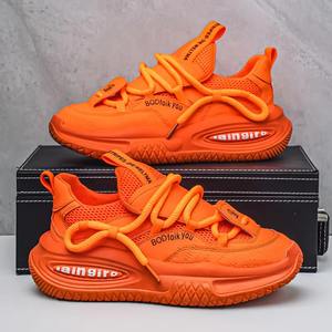 Chaussures de sport montantes à lacets de haute qualité pour hommes, légères, respirantes et confortables, vente en gros - Product Image 2