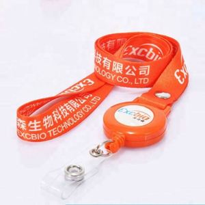 Promotional Halloween <b>Polyester</b> ID Card Holder <b>Lanyard</b> Hook 90*2cm Black Blank Sublimation Custom Digital Printing Fashionable - Product Image 3