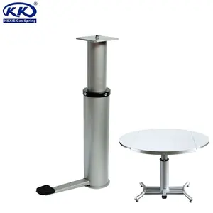 Customized Adjustable Round Sliver Table Base Telescopic Leg For Table