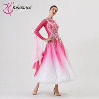 B-2269 personnalisé nouvelle robe de danse de salon standard international robes de danse de salon en soie perlée de haute qualité à vendre