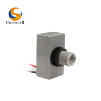 Interrupteur photocellule automatique extérieur Chiswear JL-103B 0-240VAC, montage encastré, mini format, type bouton, 10-20Lx, marche/arrêt, extérieur