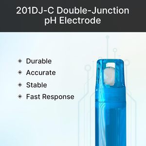 Electrodo de pH de Doble Junta <span class=keywords><strong>APERA</strong></span> INSTRUMENTS 201DJ-C, Conector BNC, Cable de 3 Pies, Cuerpo de Plástico, OEM, Pantalla Digital Portátil para Agua - Product Image 2