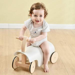 Baby <strong>Wooden</strong> <strong>Ride</strong> <strong>on</strong> <strong>Toys</strong> White <strong>Ride</strong>-<strong>on</strong> Bending Car Customize Toddlers <strong>Wooden</strong> Balance Walker With 4 Wheels - Product Image 2
