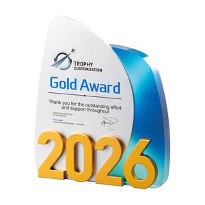 Trofeo <span class=keywords><strong>de</strong></span> Cristal <span class=keywords><strong>de</strong></span> Alta Gama para Reuniones Anuales, Diseño Personalizado, Entrega el Mismo Día, Premio a Empleados Destacados por su Aniversario - Product Image 1