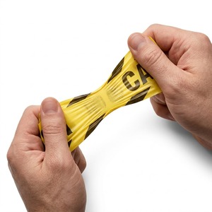 Vente Flash : <span class=keywords><strong>Ruban</strong></span> de signalisation PE conforme 2648.1, détectable souterrainement, <span class=keywords><strong>réfléchissant</strong></span> <span class=keywords><strong>jaune</strong></span> et noir - Product Image 5