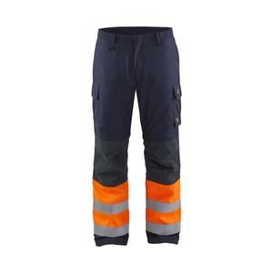 BLAKLADER - 186915138953C44 Pantalon d'hiver Multinorm iInherent Bleu marine/Orange-Vêtements de travail résistants aux flammes EAN 7330509716793 - Product Image 1