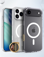 Coque de Téléphone Magnétique Transparente Antichoc avec Bouton IA de Contrôle Caméra pour iPhone Air et iPhone 17 Pro Max