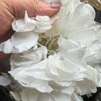 Confettis de pétales de fleurs de mariage préservées, biodégradables, roses séchées Anna, grandes feuilles, hortensias Atlantis, faits à la main, toucher réel