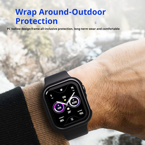 Tschick Bumper PC Bìa New Watch Hollow bảo vệ màn hình phụ kiện vỏ cứng khung bảo vệ cho Apple Watch 10 46mm 42mm - Product Image 4