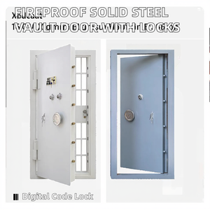 Porte de coffre-fort en acier ignifuge avec serrure électronique numérique et serrure à clé pour coffre-fort commercial - Product Image 5