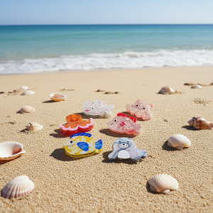 Fermagli per capelli Nini Ocean Series da 8 cm con design di animali marini a forma di cartone animato per bambini e ragazze - Product Image 3