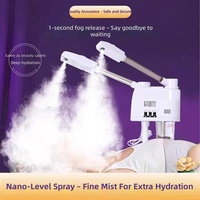 Vaporizador Facial Profesional 2 en 1, Nano Iónico, con Ozono, de Lujo, con Soporte, Vaporizador Facial Manual