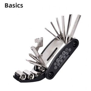 Practical Lightweight 16 in 1 Hex Wrench Portable Folding Bike Tool Kit Mechanic's 16-in-1 Metal Portable Bike Tool Kit - Product Image 3