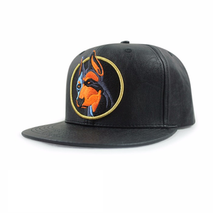 Gorras deportivas de Hip Hop de ajuste profundo de 6 paneles de alta calidad, <span class=keywords><strong>gorra</strong></span> Snapback de cuero genuino <span class=keywords><strong>Raiders</strong></span> con logotipo bordado - Product Image 1