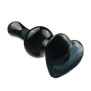 Niusida şifa kristalleri popo fiş taşlar cam pembe kalp cam popo anal plug - Product Image 2