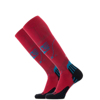 Chaussettes de compression montantes pour le sport, la course et l'équitation, à séchage rapide, antibactériennes, respirantes, en tricot, imprimées numériquement, pour l'automne