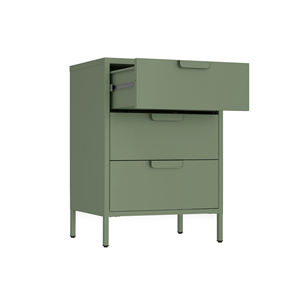 Armoire à 3 tiroirs en métal écologique <span class=keywords><strong>pour</strong></span> salon, armoire de rangement en acier moderne et durable avec tiroirs <span class=keywords><strong>pour</strong></span> cuisine - Product Image 3
