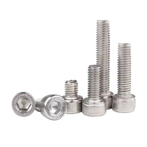 304 Stainless Steel Hex Socket Head Screw Inch Standard Thread Cylindrical Head Bolt UNC Plain Finish - Product Image 1
