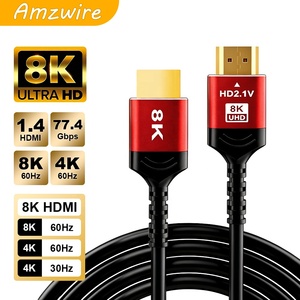 สาย HDMI 2.1 ความเร็วสูง 8K 60Hz ได้รับการรับรอง สำหรับแล็ปท็อป จอภาพ HDTV คอมพิวเตอร์ โปรเจคเตอร์ ขายส่งจากโรงงาน - Product Image 1