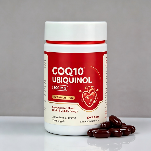 Ubiquinol CoQ10 Softgels Max-Absorption Active Coenzyme Q10 Heart Care Cellular Energy Antioxidant Dietary Supplement 60