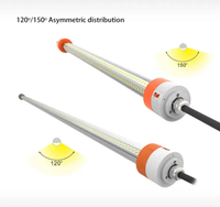 Tube T8 étanche IP67, 4 pieds, 24W, sans scintillement, gradation 0-100%, éclairage pour volailles, 130lm/W, garantie 5 ans