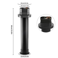Cafemasy Nettoyeur de porte-filtre à café électrique commercial en plastique, grande capacité, boîte à marc pour café expresso, outil pour les cafés