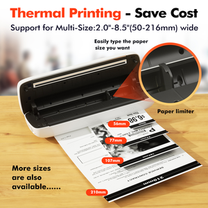 <span class=keywords><strong>Imprimante</strong></span> thermique LUCK JINGLE 304 DPI pour téléphone et <span class=keywords><strong>ordinateur</strong></span>, format A4, portable, en stock, garantie 1 an - Product Image 6