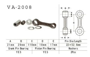 Custom Brand-New Replacement <strong>Crankshaft</strong> Kit for Yamaha <strong>Banshee</strong> 350 YFZ350 YFZ1987-2006 Alloy Forged Steel Connecting Rod Assy - Product Image 4