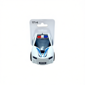 Voiture de police jouet pour enfants, véhicule de patrouille en plastique, jeu de rôle urbain, emballage BOPP - Product Image 2