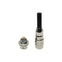 Connecteur Électrique d'Aviation de Haute Qualité YS2-14, Boîtier en Cuivre Type Tuyau à Boucle 2-7 Broches, Prise Mâle et Fiche Femelle