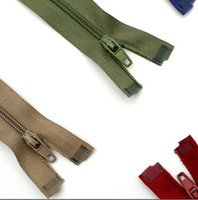 Vente en gros d'usine, emballé en bande # 3 fermetures éclair en nylon à glissière auto-bloquante, extrémités ouvertes, personnalisables, protection solaire pour vêtements et couettes