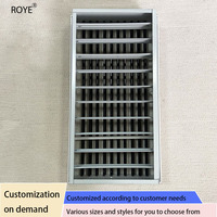 Diffuseur de grille de sortie d'incendie en alliage d'aluminium à double couche personnalisable