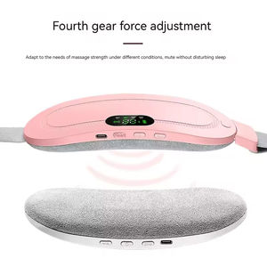 Masseur corporel électronique Ceinture abdominale menstruelle Appareil de massage par vibration abdominale avec compresse chaude pour soulager les douleurs menstruelles - Product Image 2