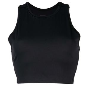 Vente en gros Nouveau style Personnalisé Fitness Gym Entraînement Sportswear Sportif Coton Col rond Débardeur de yoga court pour femmes - Product Image 5