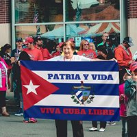 Drapeau de Cuba à double impression Patria Y Vida Viva Cuba Libre Drapeaux nationaux cubains avec œillets en laiton Bannière 3X5 pieds