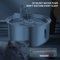 Fontaine à eau silencieuse pour animaux de compagnie en acier inoxydable 304 certifiée FDA CE, commande en gros, approvisionnement au détail