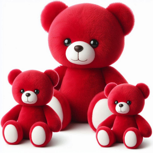 Personalizzato grazioso orsacchiotto rosso di san valentino animale di <span class=keywords><strong>peluche</strong></span> di <span class=keywords><strong>grandi</strong></span> dimensioni per fidanzata - Product Image 4