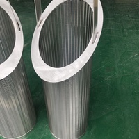 Tubo de filtro de malla de alambre de acero inoxidable de alta calidad, excelente para filtración de pozos de agua y fluidos.