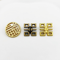 Boutons en alliage de zinc de luxe personnalisés par l'usine JINYU, de haute qualité, sans nickel, écologiques, sans plomb, pour vêtements