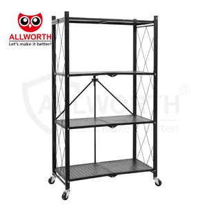 창고 팔레트 접을 수있는 눈물 방울 중형 의무 나무 접시 볼트없는 랙 선반 - Product Image 1