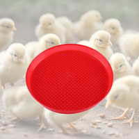 Cettia Plateau d'alimentation en plastique de bonne qualité de forme ronde pour volailles poulets pigeons pour perroquets