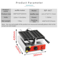 Machine à gaufres en forme de sourire mini de haute qualité avec prix d'usine