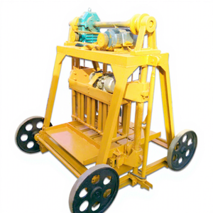 소말리아에서의 QMY4-45 이동식 콘크리트 중공 블록 및 솔리드 블록 및 지붕 블록 변형 금형 제조 기계 제조업체 - Product Image 1