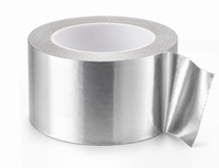 Ruban adhésif en aluminium haute résistance pour températures élevées, ruban isolant argenté pour applications de scellement des conduits HVAC et des conduits de séchage