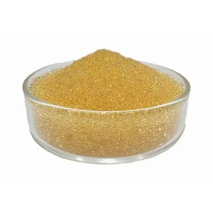 Wholesale 001x7 Golden Colour Gel Strong Acid Styrene Cation Ion Exchange Resin For Water Softening