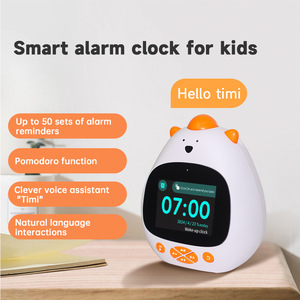 Trẻ em học đồng hồ giảng dạy Wifi thời tiết âm nhạc nói chuyện đồng hồ robot với đếm ngược Pomodoro hẹn giờ cuộc sống Thông Minh Kỹ thuật số Đồng hồ báo thức - Product Image 2